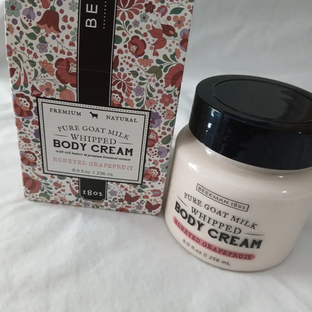NIB Beekman 1802 HONEYED GRAPEFRUIT 8oz Whipped Body Cream USA MADE Goat Milk